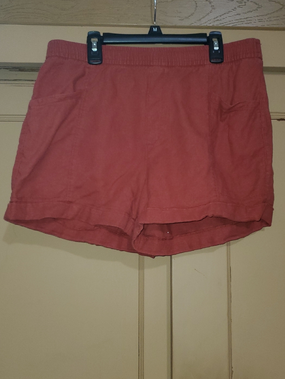 Women's Highrise Red Shorts